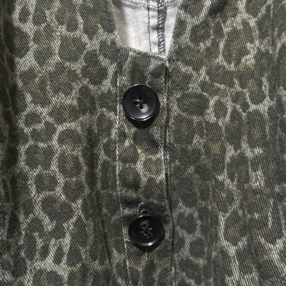 EUC Marissa Webb Mera Animal Print Cotton Canvas Jacket Womens Size 6 - Picture 6 of 15